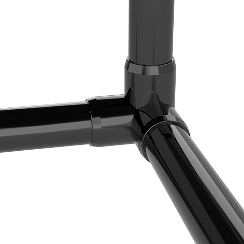 Miniatura 41 de FORMUFIT Codo de 3 vías de PVC de grado para muebles de 1 pulgada en rojo, fabricado en Estados Unidos, resistente a los rayos UV, a prueba