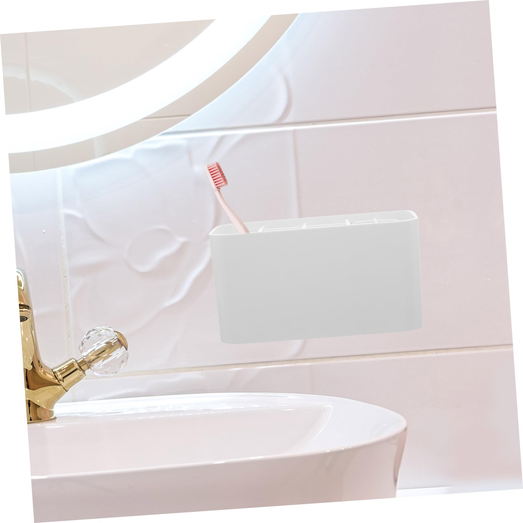 Alipis Scatola Scatola portaspazzolino elettrico storage box organizer per cosmetici porta spazzolini da parete per bagni custodia da bagno addominali
