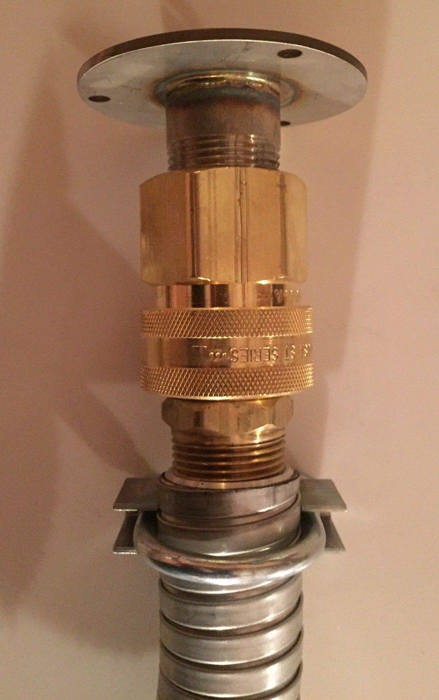 GenExhaust for Champion Generator 3-Hole Round #72 Cover Plate 1-1/2