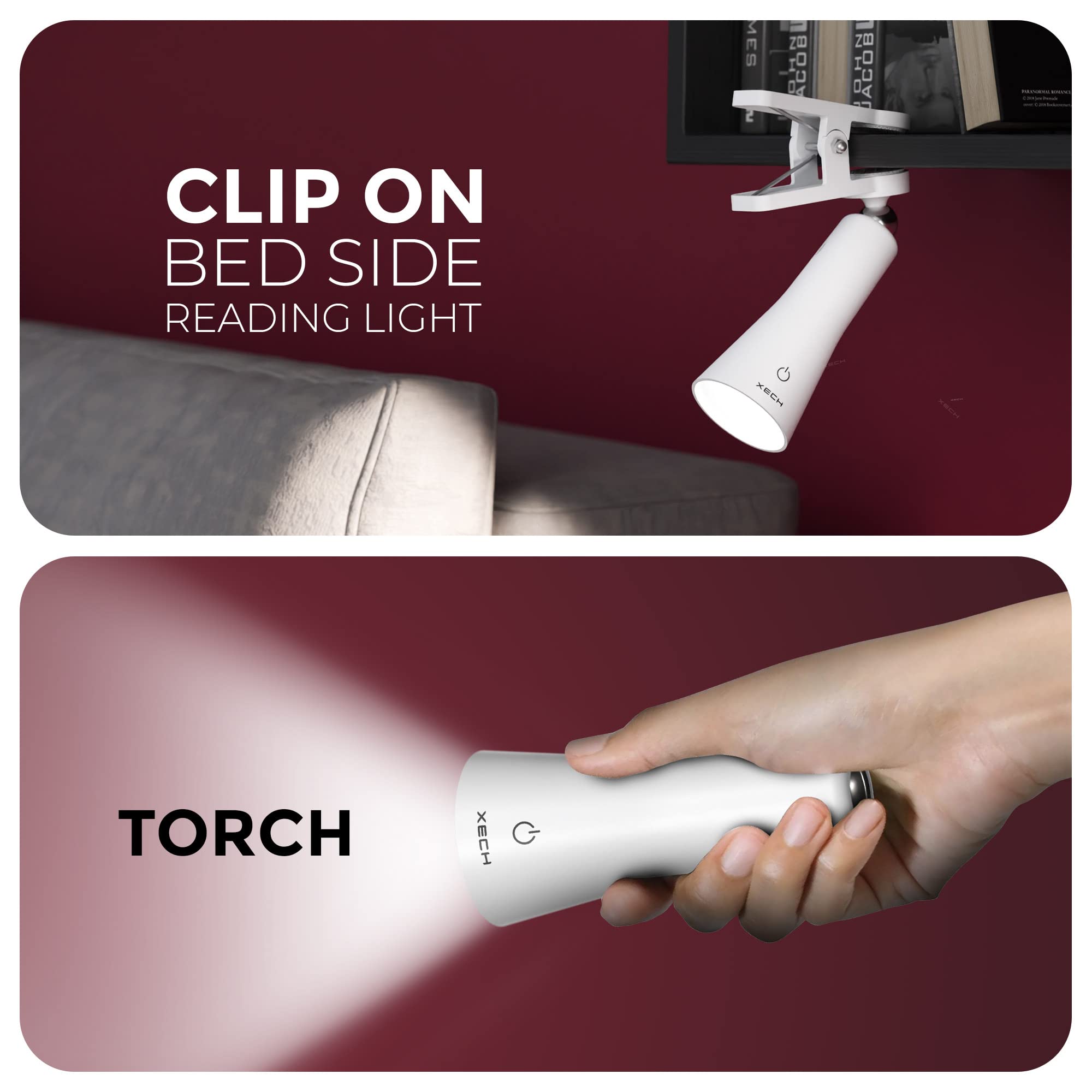 Xech Magneto Table Lamp - Adjustable Brightness & Attachments -3