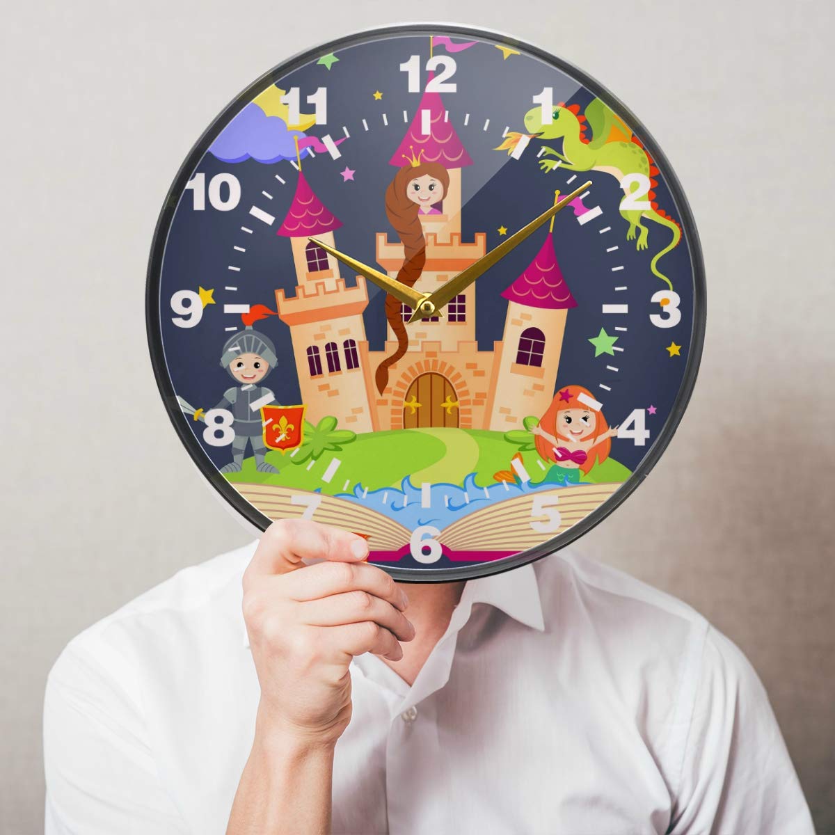 Orologio Da Parete Silenzioso 24 Cm | Design Moderno In Acrilico E MDF, Funziona A Batteria