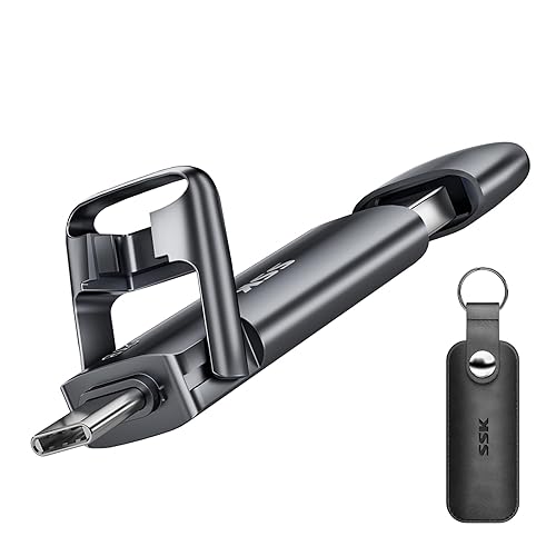 SSK 2TB External USB SSD, Fast 550MB/s 2-in-1 Dual Drive USB Type C+ USB A 3.2 Gen2 Solid State Thumb Drive Data Storage for iPhone 15/PS4/Android Phone/Tablet/Windows/Mac - 2TB