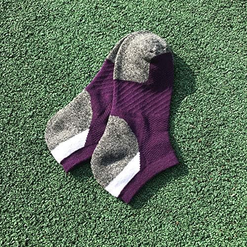 HaloYIYI Men's 5 Pack Low Cut Athletic Socks Durable Ankle Mesh Cushioned Breathable Sport Socks - Image 2