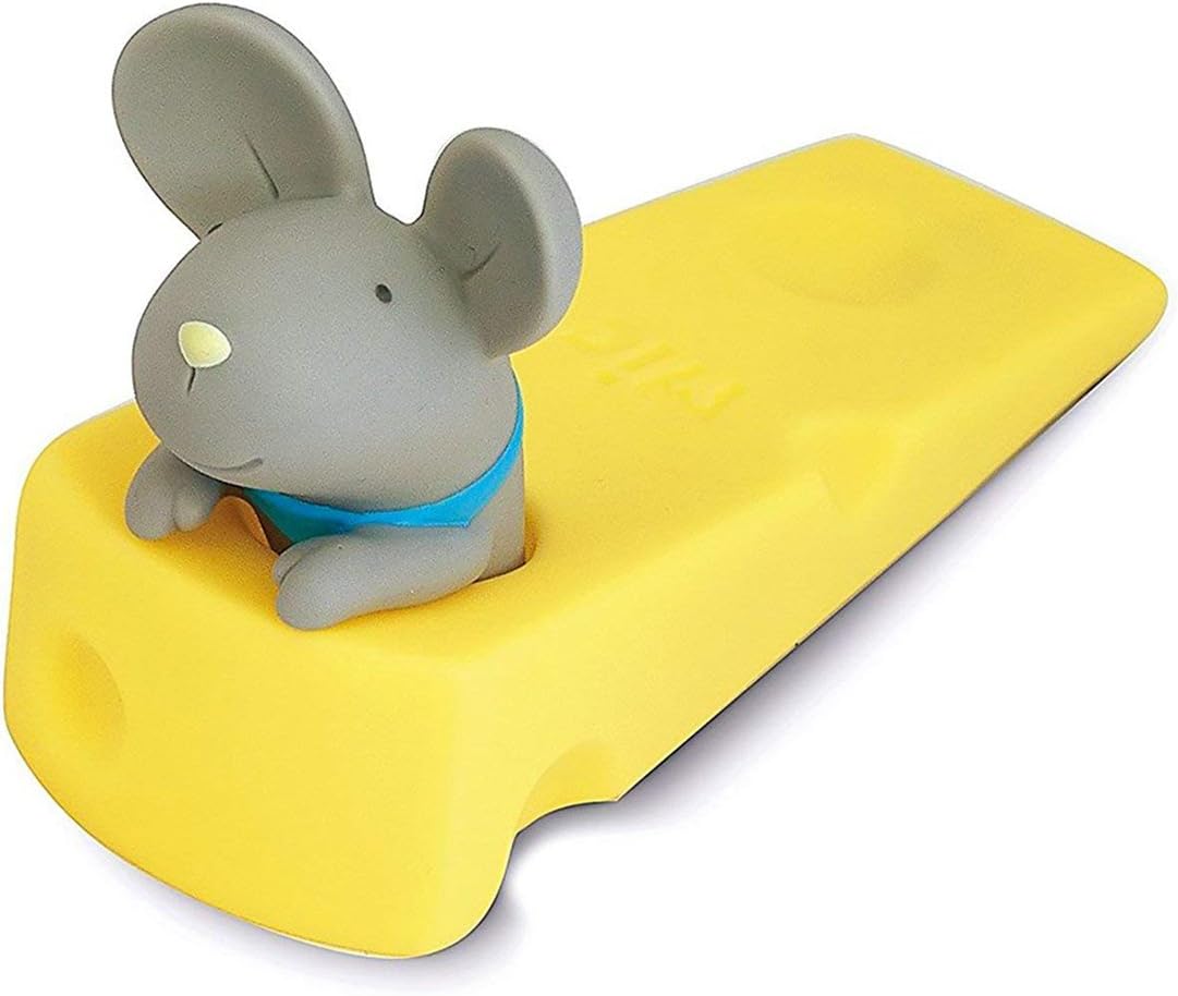 DomeStar Cute Mouse Stopper, Gray Mouse Door Stop
