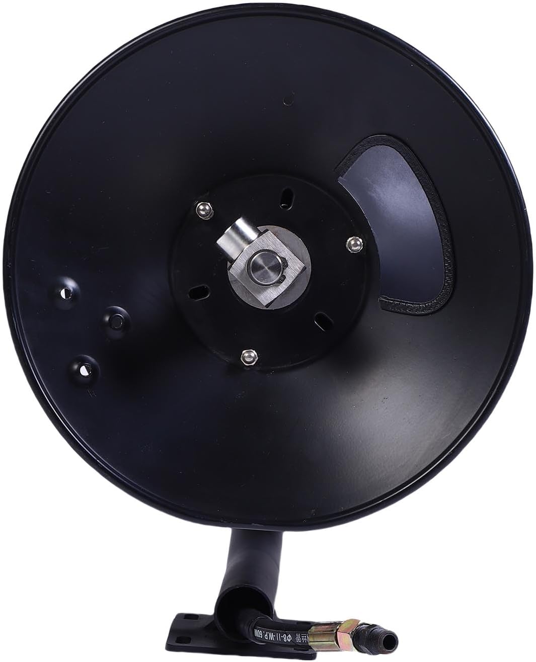 Garosa Pressure Washer Hose Reel Heavy Duty Alloy Steel Manual Crank Hose Reel 164ft 4000 PSI with Arm and Mounting Bracket for Wall Floor Truck Mounted High Pressure Washer