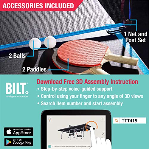 Image of MD Sports Table Tennis Tables Multiple Styles Ping Pong Tables, Foldable for Easy Storage with Nets Included, Perfect for Family Game Rooms | Multiple Styles, Easy Storage, Nets Included, Family Game Rooms