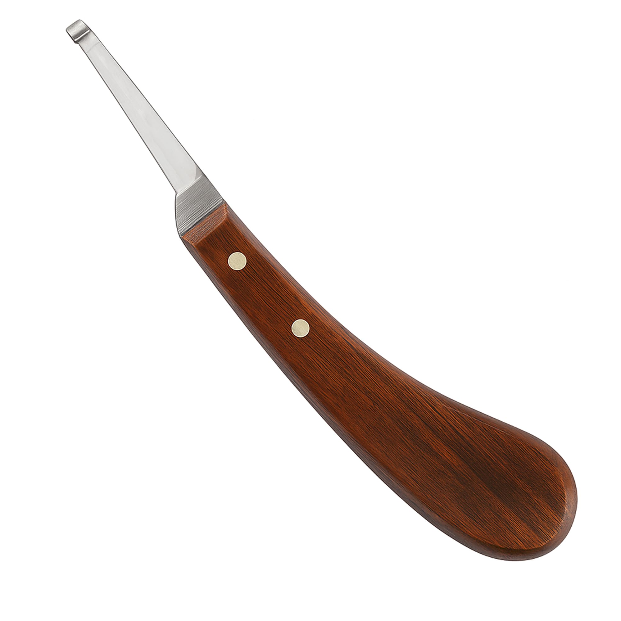 DrTail Hoof Knife with Narrow Single Sided Edge Right Hand Farrier Tool for Horses and Livestock – Premium Stainless Steel Hoof Trimming Knife with