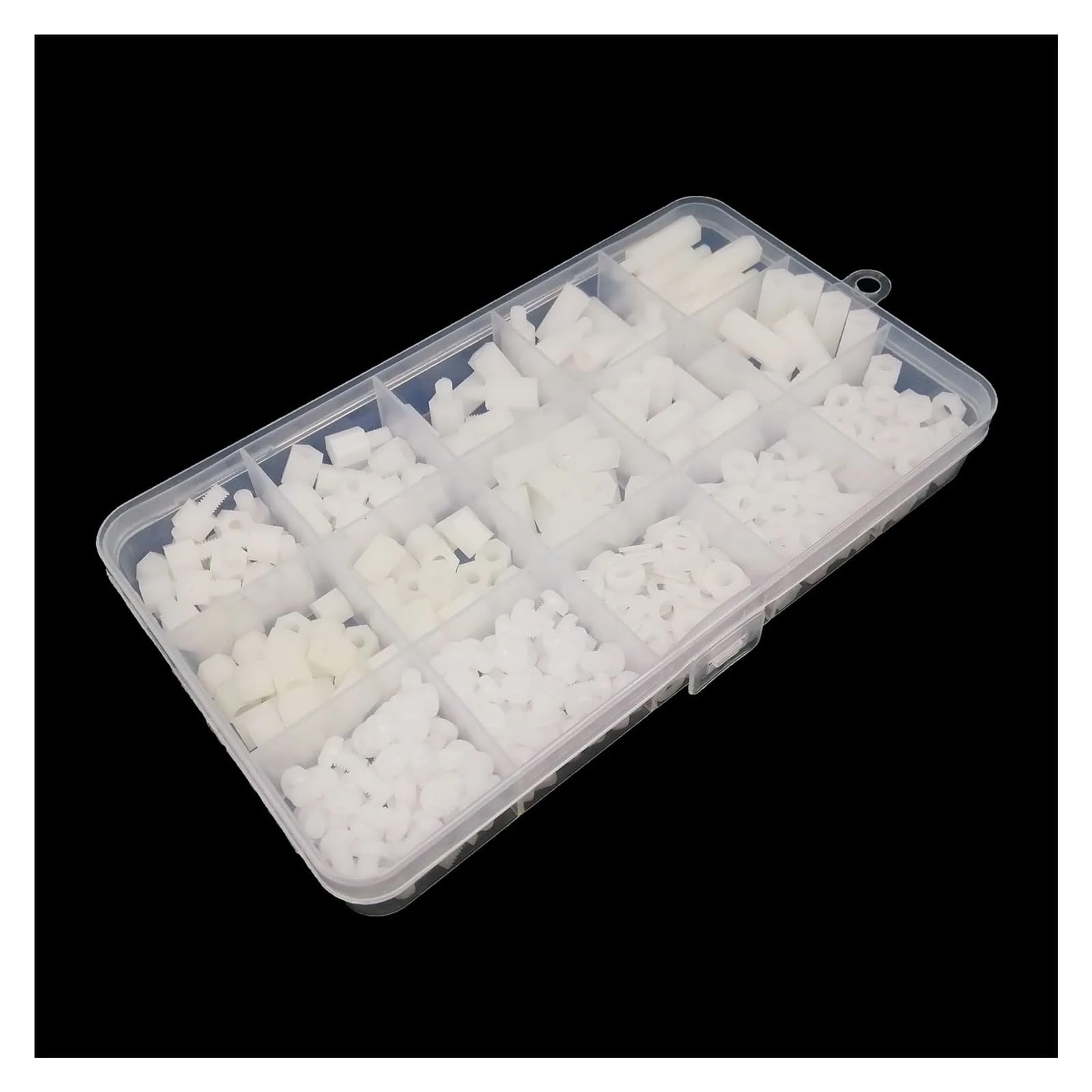 445/650/850/1300 Stück M2 M2.5 M3 M4 PCB Motherboard Weiß Kunststoff Nylon Sechskant Sechskant Abstandshalter Säule Abstandshalter Schraube Mutter Unterlegscheibe Kit Set(M2*1300pcs)