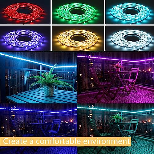Cinta LED Solar Exterior Multicolor 10M 300 LEDs RGB Pack 2 miniatura 4