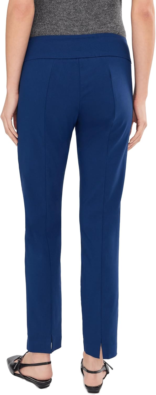 Elliott Lauren Womens Control Stretch Pull-on Ankle Pants with Back Slit Detail - Image 4