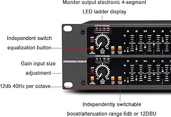 Amazon.co.jp: Kanduo オーディオステレオイコライザー 31バンド
