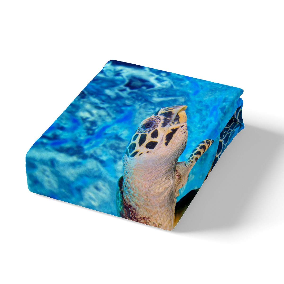 Copripiumino Animali Marini DACRWEKZ - Set Una Piazza E Mezza 230x220 Cm Con 2 Federe 50x80 Cm, Reversibile, Microfibra