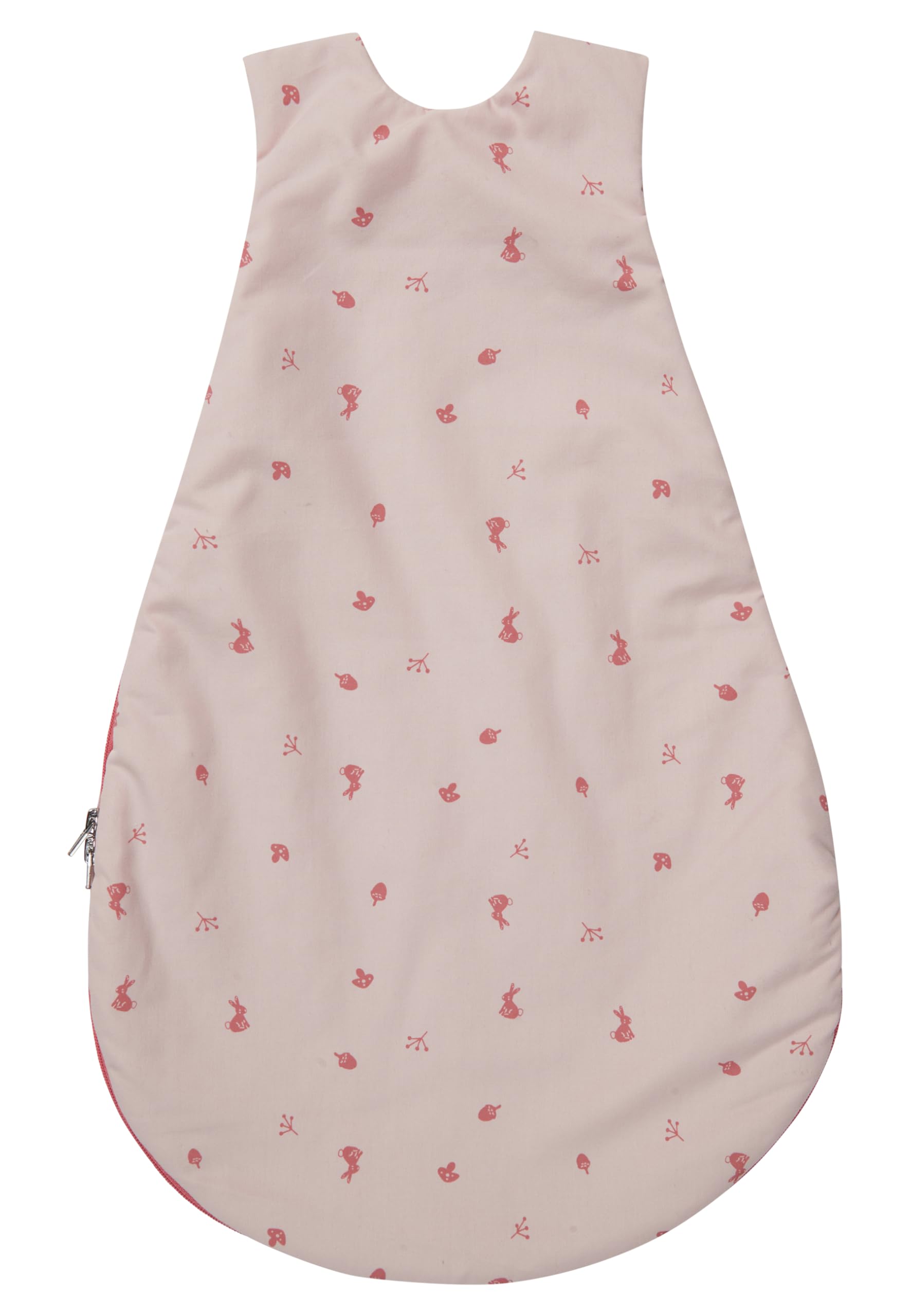 Sterntaler Babyschlafsack 62/68cm Hase Hanni - Leichter Schlafsack 1,50 TOG - Mädchen Übergangsschlafsack - Hydrocool-Futter - 2-Wege-Reißverschluss, Druckknöpfe & Kabelöffnung, quarzrosa