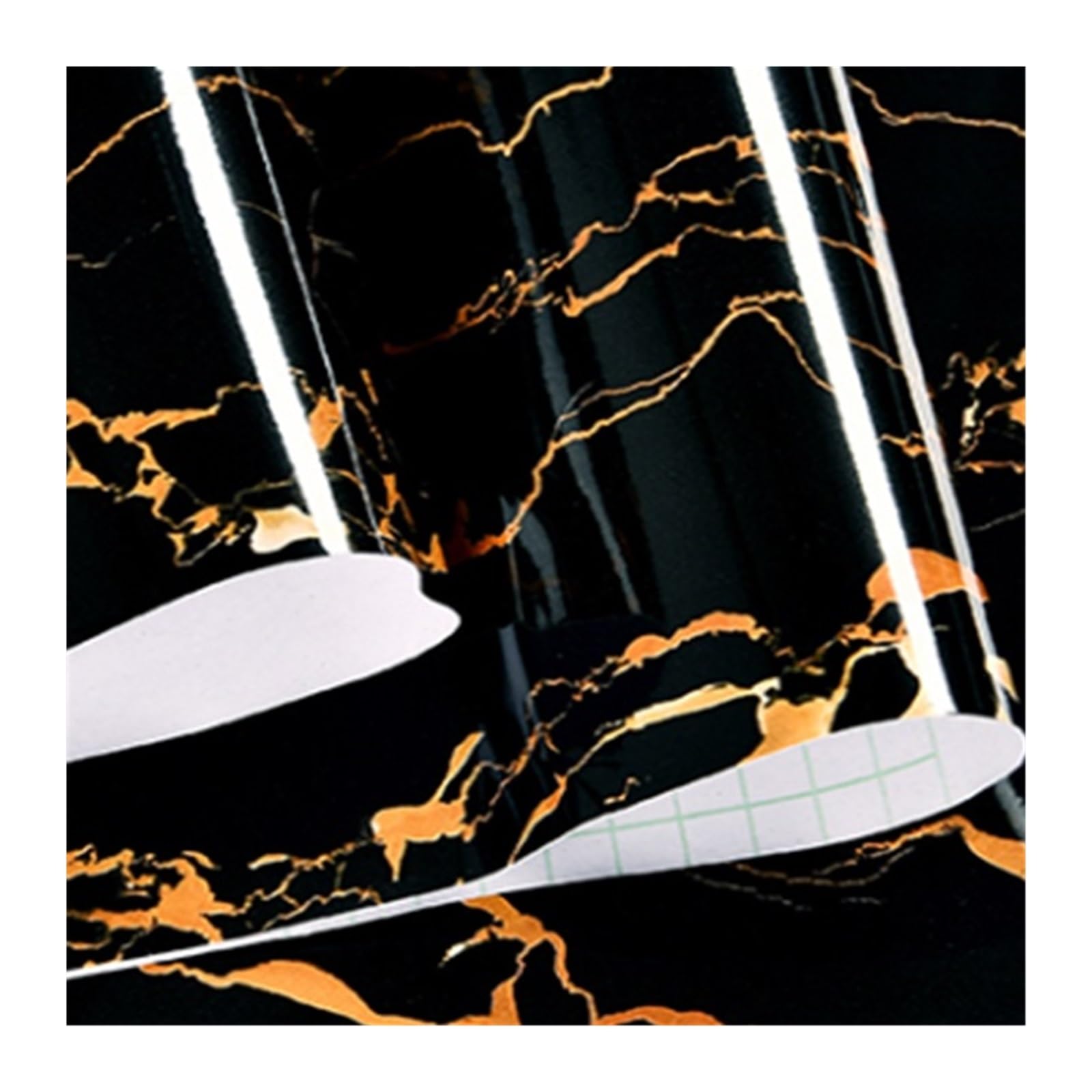 Foelanne Color1 Back Self Adhesive Wallpaper, Marble Contact Paper Self-Adhesive Kitchen Cabinet -Proof Multiple Sizes(,55Cm X 500Cm)