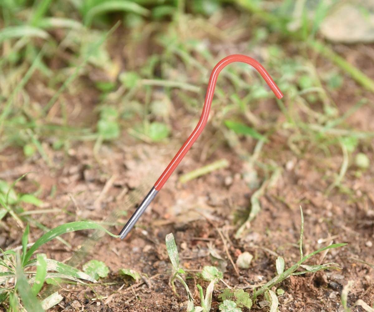 12 sztuk/partia kołki ze stopu tytanu Outdoor Camping słupki do namiotu przenośne łokieć namiot na trawę gwóźdź A-01P