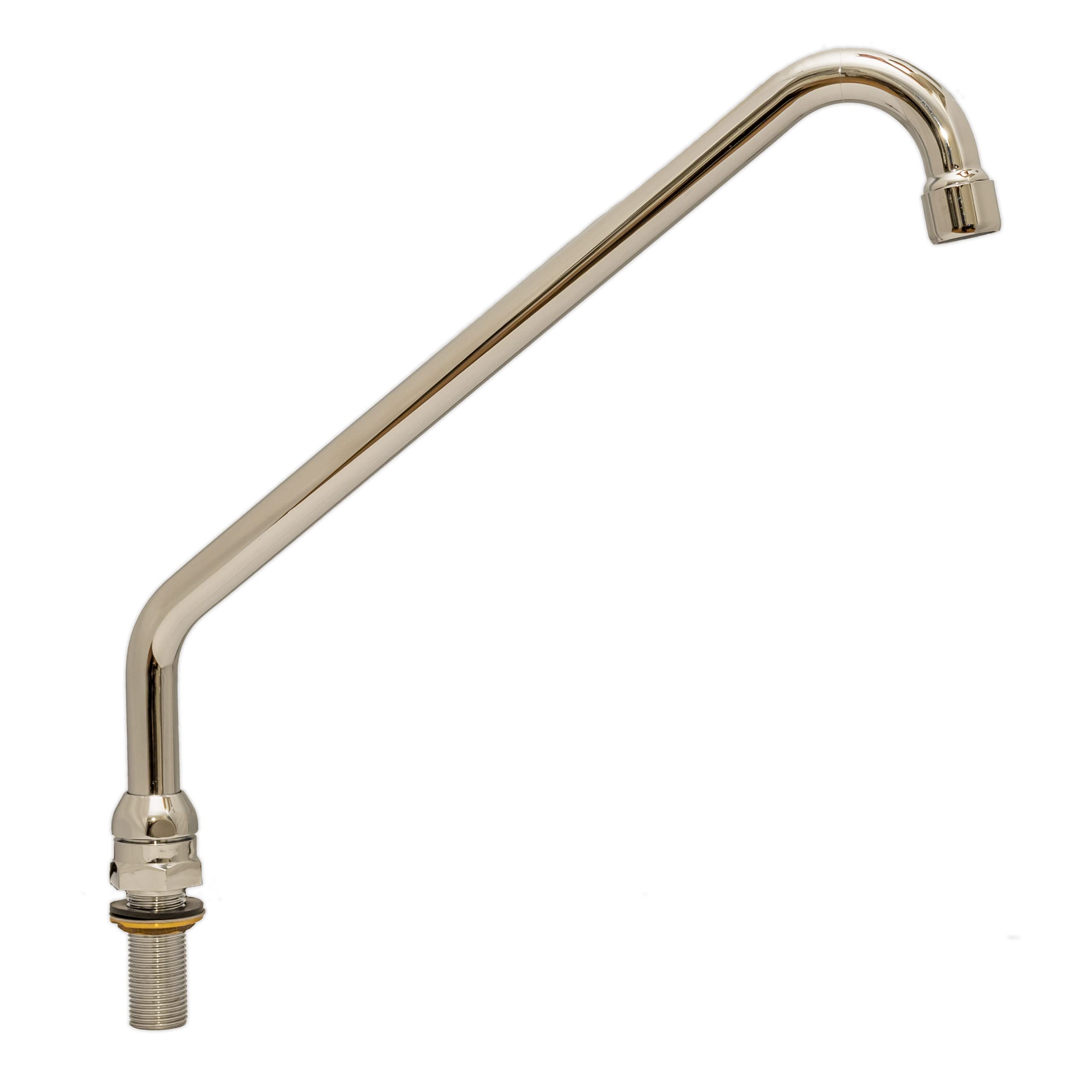 GOLDMAN SERVICE | Caño alto vertical giratorio para grifo de pedal mezclador de cocina para fregadero industrial de hostelería. Recambio de tubo para grifo de pie pulsador de lavabos de hospitales