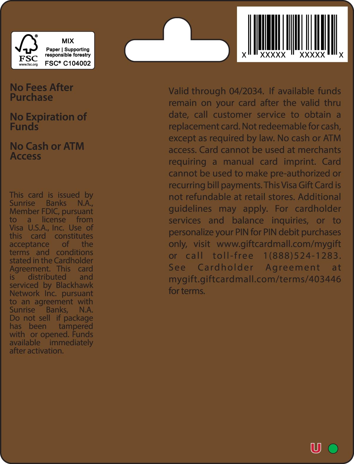 Visa $25 Gift Card (plus $3.95 Purchase Fee)