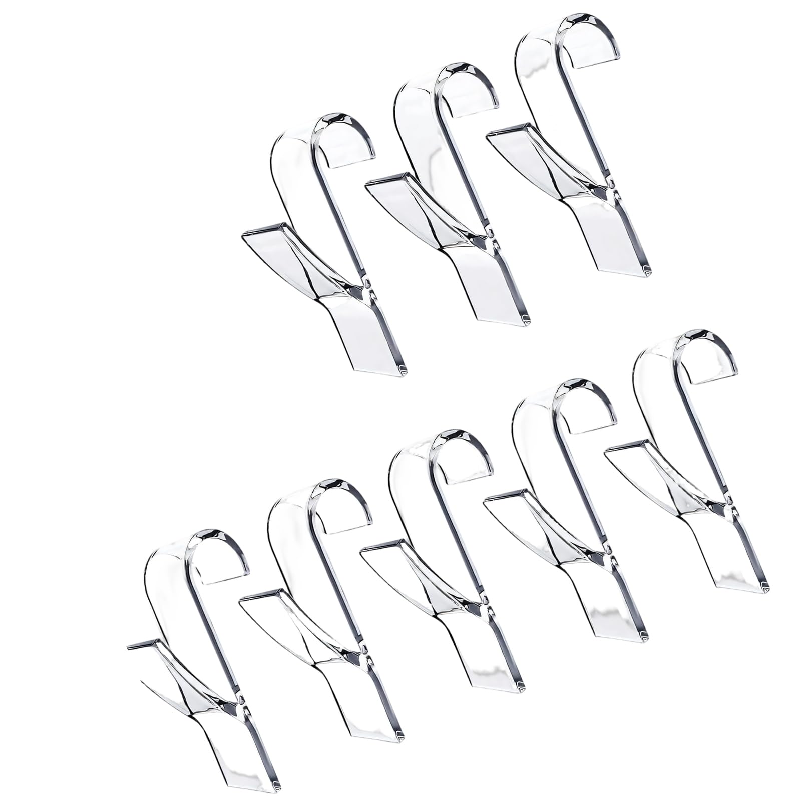 Msioytog 8 Pieces Discreet Sticking Holders Ideal for Hanging Wet Towels in Bathroom or Kitchen Adhesive Towel Fasteners
