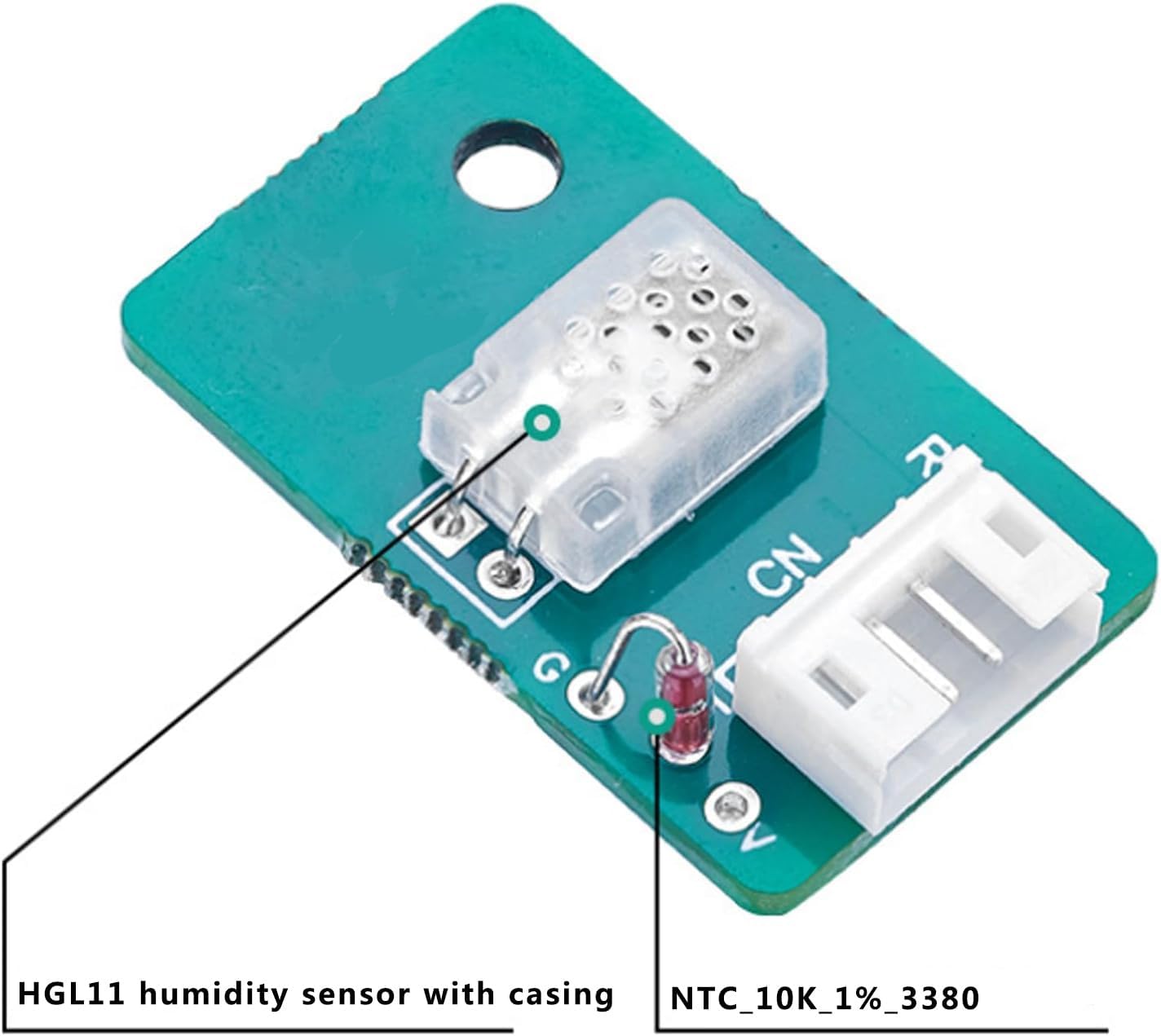 Temperature and Humidity Sensor Module，Compatible for CHKAWAI、SONGJING、PARKOO Dehumidifier Accessories，Direct Replacement for RHI-112A in HVAC and Air Purifiers Systems