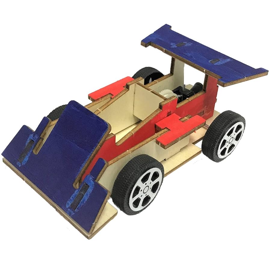Amazon.co.jp: 木で作る走る車 レーシングカー : おもちゃ