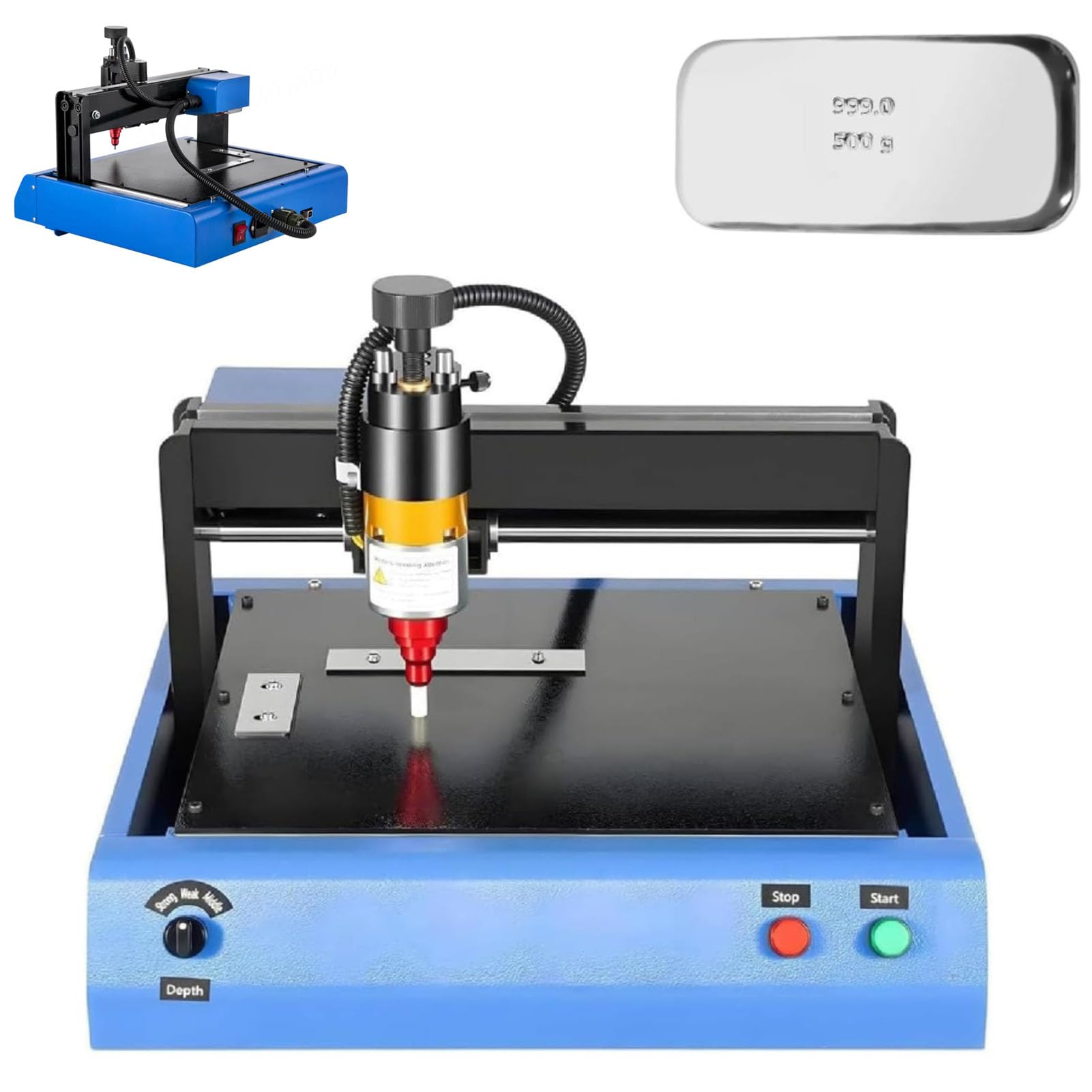 asdchZen 400W Dot Peen Engraver, 200X150Mm Industrial Metal Marking Machine, Precision Engraving Tool For Durable Marking