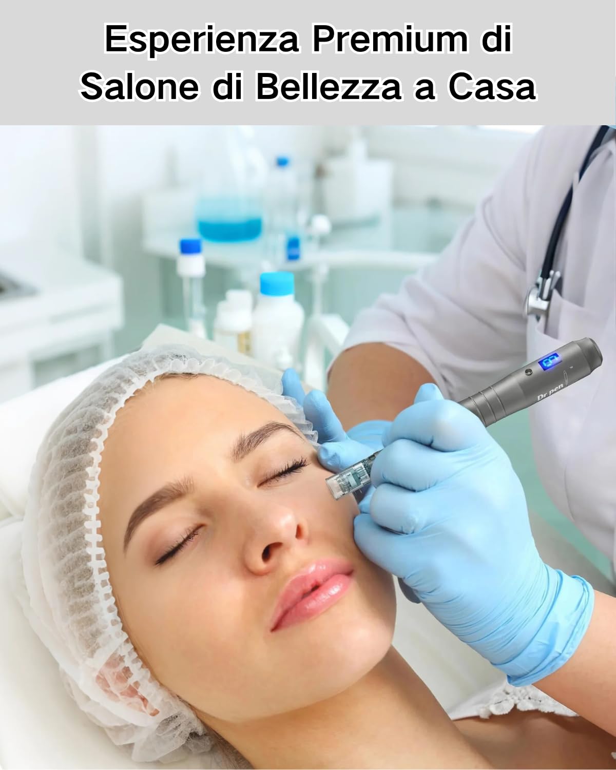 Dr.Pen Ultima M8 Microneedling Pen, Elettrica, Senza Filo, 10 Cartucce