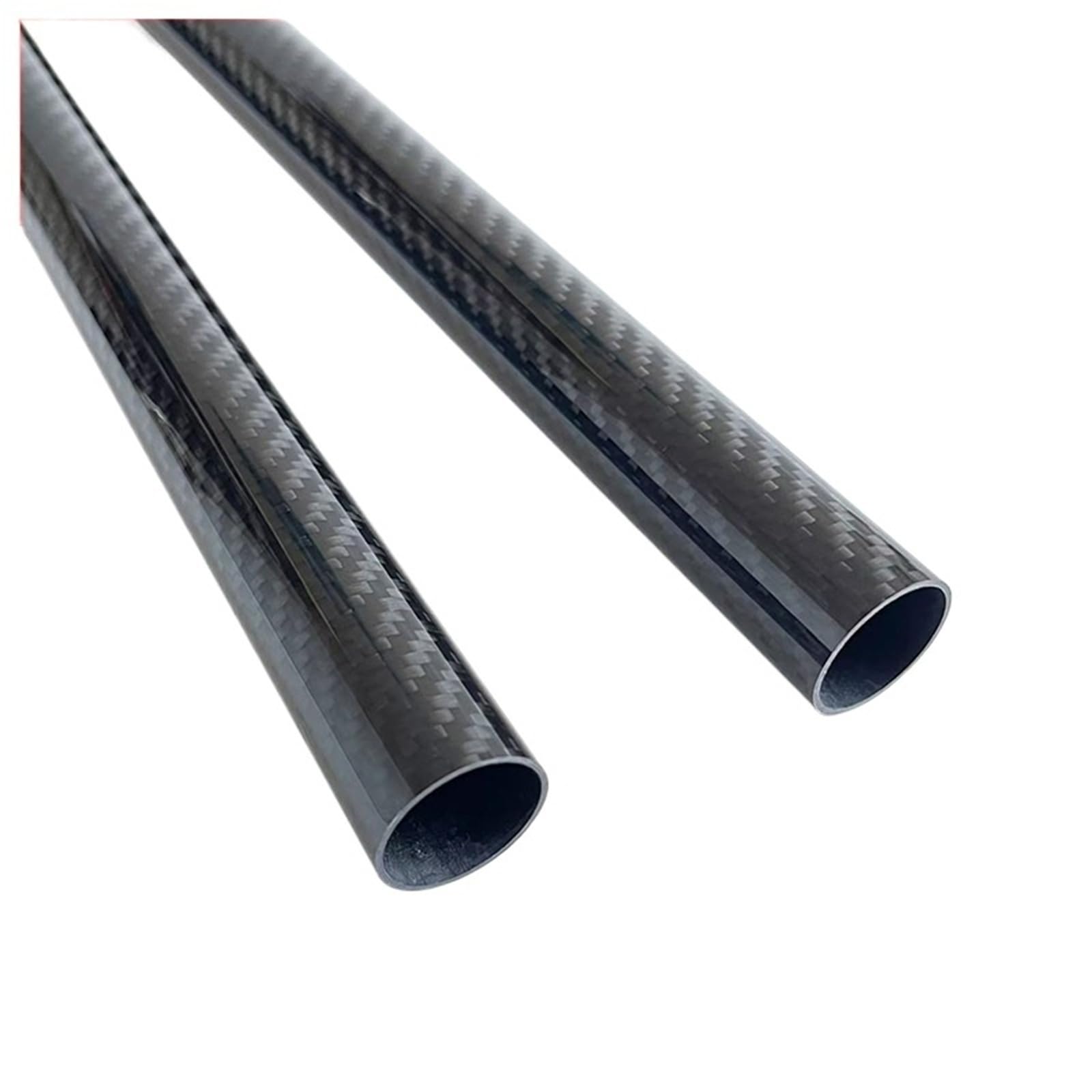 Tubo De Fibra De Carbono Tubo de fibra de carbono mate de 2 piezas | 1000 mm de longitud, diámetro exterior 4-30 mm, espesor de pared 0,5 mm, tubo hueco(26x25x1000mm 2pcs)