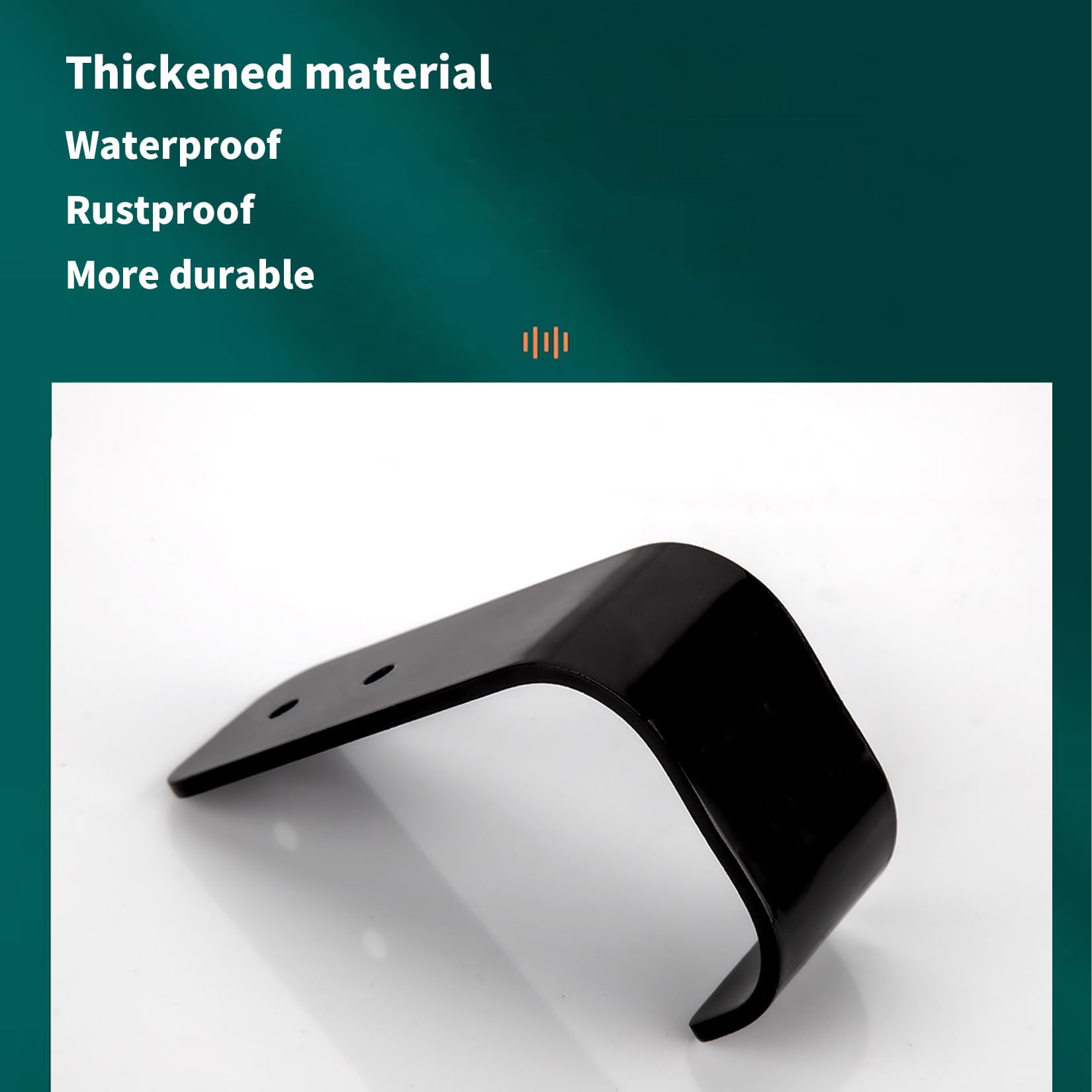 Set 4 Ganci Da Parete A J In Acciaio Nero - Porta Oggetti Per Garage, Casa Con Viti E Tasselli - Foto 6