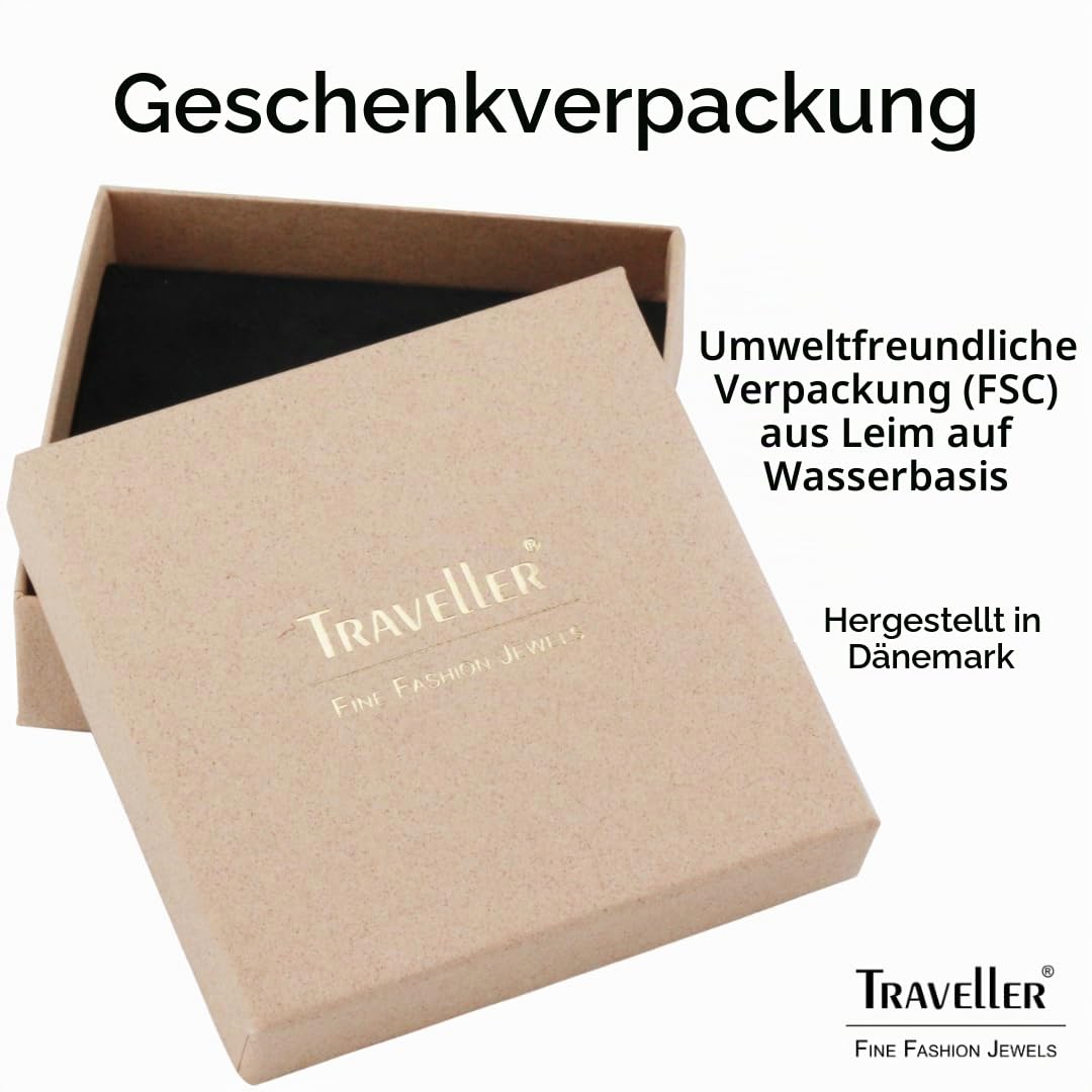 Traveller Ohrclip Hängend - Damen - weisse 12mm Perle