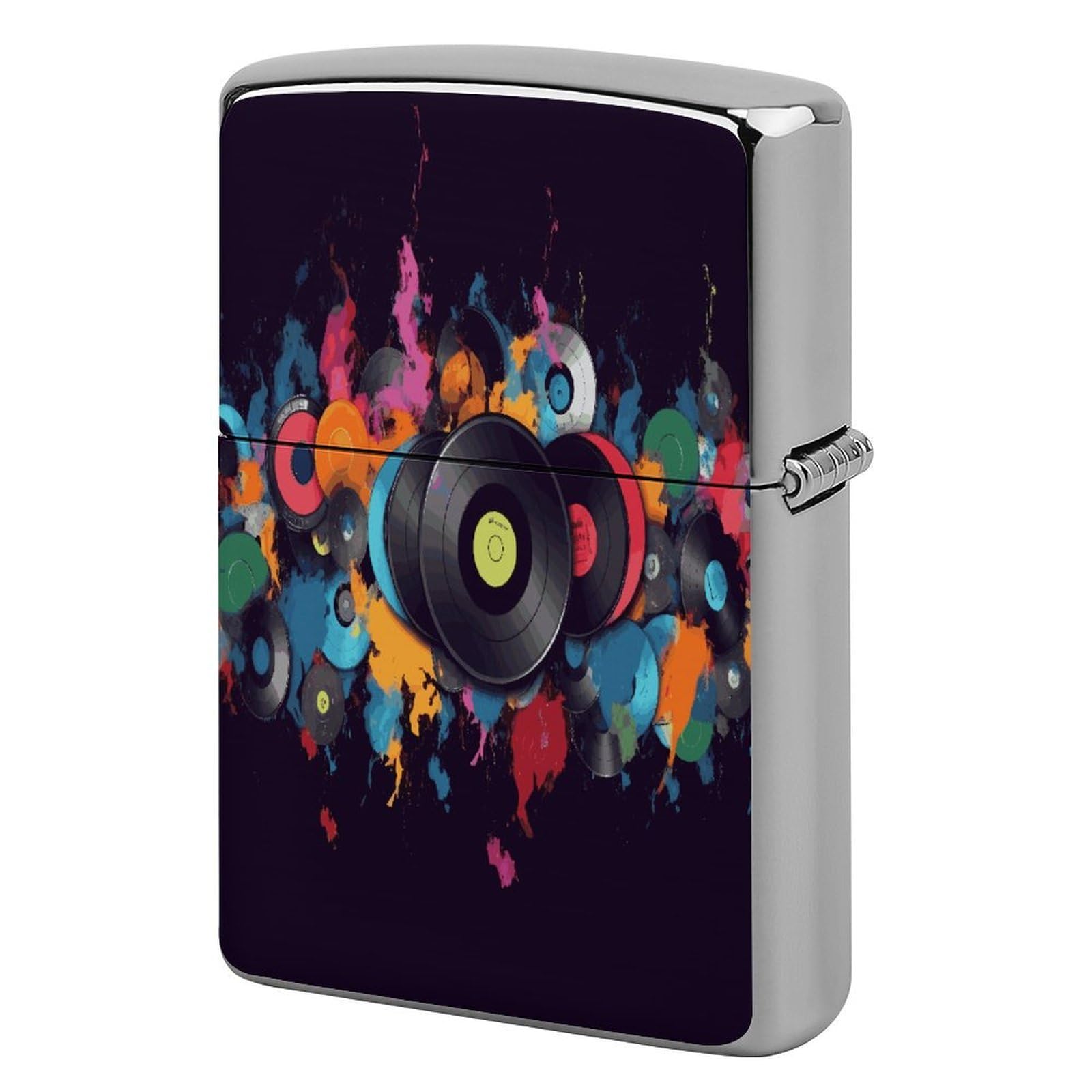 Fekiloot Style Multicolor Music Lighter Case Cover Metal Lighter Case