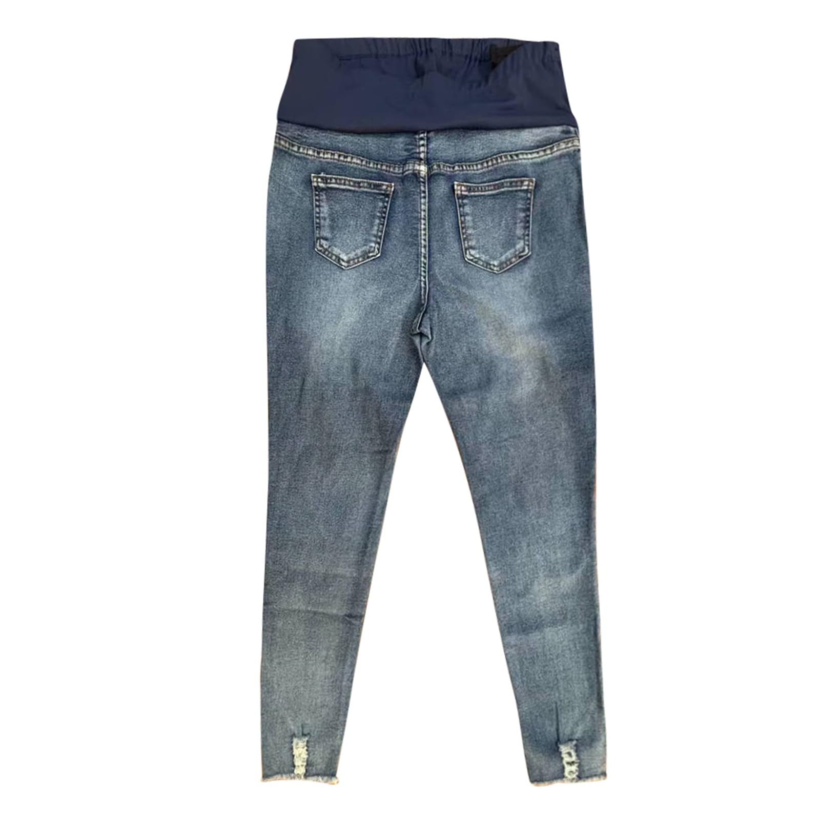 Generisch Vaqueros de premamá elásticos con ajuste estrecho, ideal para embarazadas, apoya el abdomen, corte de bota cómodo, lavado suave
