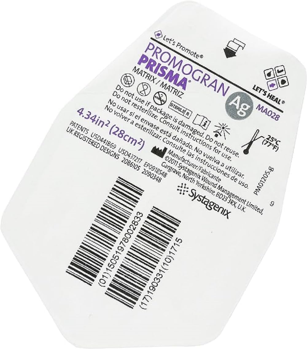 2 Set- Promogran Prisma Matrix Wound Dressing - 4.34 sq. in. - Box of one Unit by JNJ