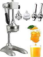 Vista 9 de Cast Iron Citrus Juicer, Countertop Squeezer For Fresh Orange Juice Includes 2 Moulds And 2 Small Juicers Cast Iron Citrus Juicer