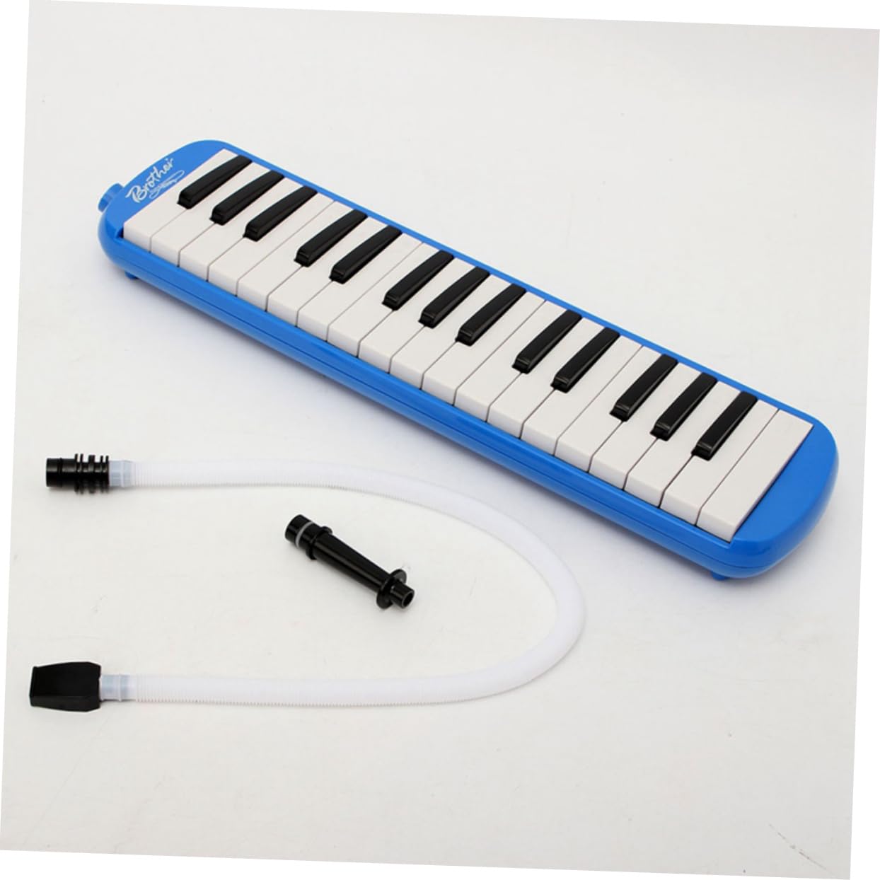 Abaodam 32 tromba giocattolo arpa mascellare armonica c Musica tamburello Portare strumenti chitarra xilofono custodia per clarinetto armoniche kit borsa strumento melodico melodica Blue