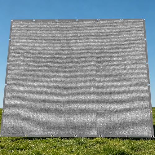 Voile de terrasse et couverture potager : filet d'ombrage rectangulaire gris clair anti-UV - 2