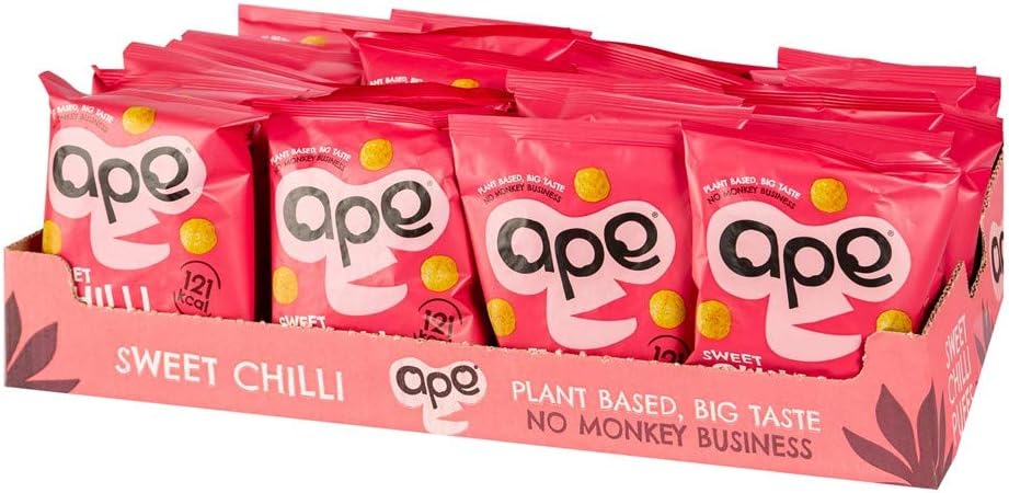 Ape Snacks, Coconut & Rice Puffs - Thai Chilli (24 x 25g)