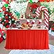 HBBMAGIC Tüll Tischrock Rot, Tütü Tischröcke 427 * 76CM, Candy Tisch Tischdecke Tüll für Geburtstag Mädchen Dekoration, Baby Party,Candy Party,Candy Bar,Hochzeit, Ohne Led