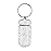 Portable Pill Case Pill Container Waterproof Pill Holder with Keychain Bling Pill Box Medicine Dispenser Bottle Storage for Outdoor Camping Travel (White)