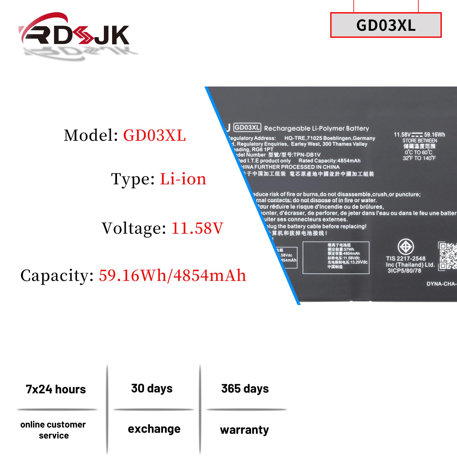 Amazon.com: GD03XL Laptop Battery for HP Envy x360 14 2-in-1 14