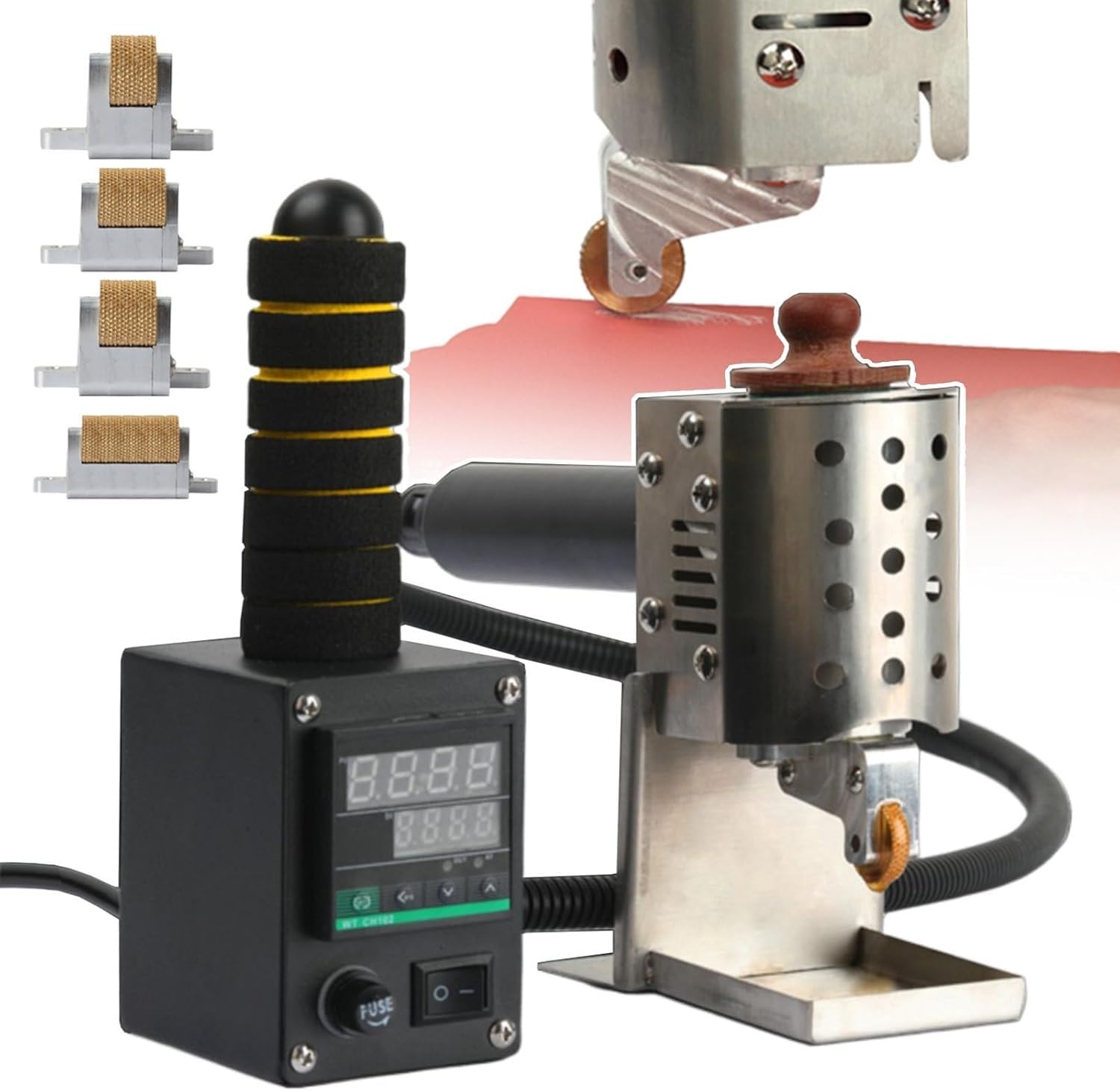 Digital Hot Melt Glue Dispenser,50-220°C,4 Rollers,50ml/150ml Barrels Optional (150ml)