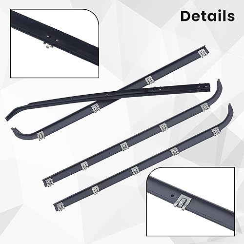 Miniatura 9 de Piodelo Burlete para ventana compatible con Honda Civic Sedan 2016-2021 - Cinturón de sellado exterior para puerta, color negro, modelo de