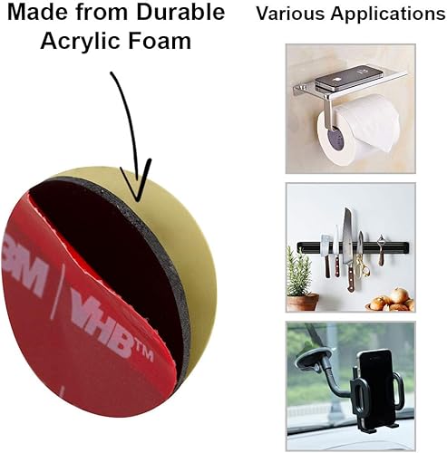 Miniatura 2 de CANOPUS Almohadillas adhesivas circulares de doble cara, cinta de espuma de montaje, fabricada en Estados Unidos, rollo 5952, paquete de 8 círculos
