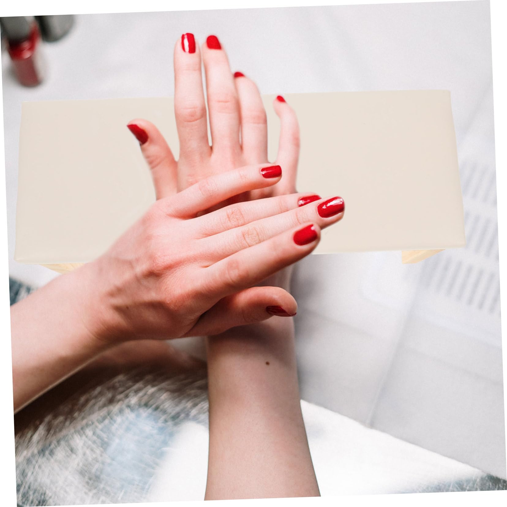 VICASKY Cuscino Poggiamano per Unghie Poggiabraccio per Manicure Cuscino Morbido per Mani da Salone di Bellezza Supporto per Mani per Nail Art Cuscinetto per Manicure