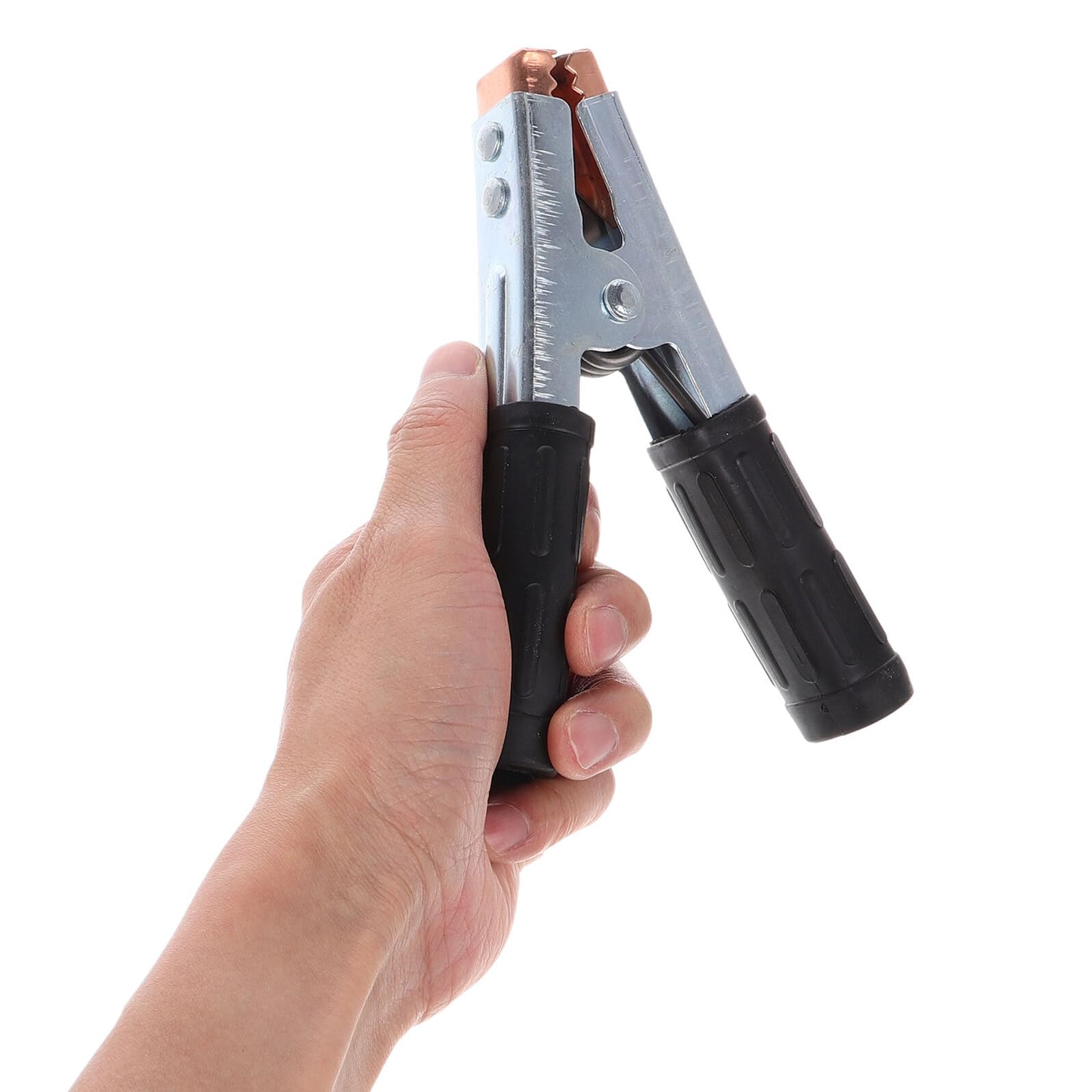 GALPADA 6 Morsetti a Coccodrillo Isolati per Batterie Auto Morsetti per Cavi Elettrici Rivestiti in Lega di Rame Set da 6 Pezzi 3 Rossi 3 Neri Presa Robusta e Alta Compatibilità per