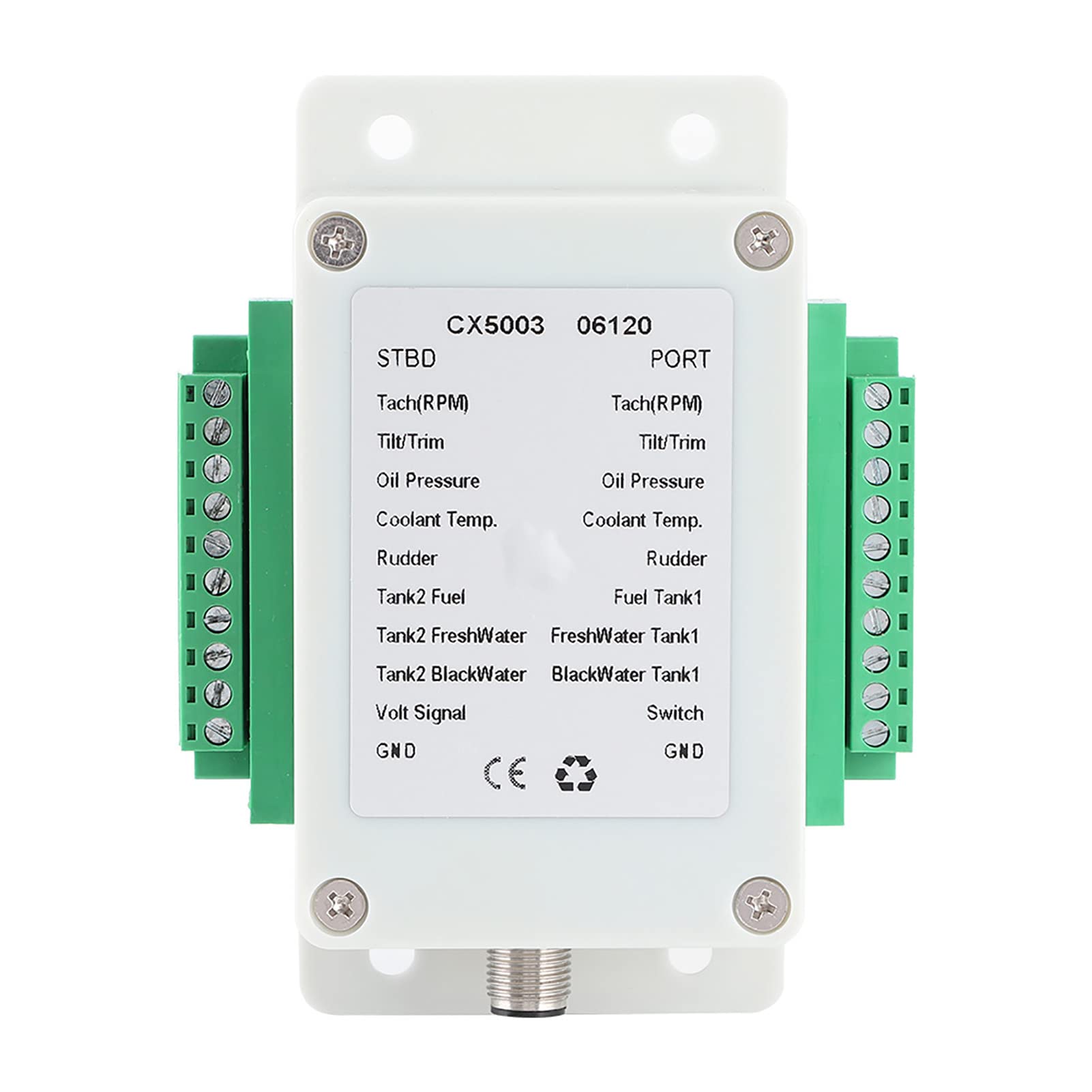 Adattatore Nmea 2000 Cx5003 Convertitore Nmea 2000 Parti ShipYacht Convertitore 9‑32 V Converti Sensore Singal in NMEA2000 IP67 Impermeabile per Yacht per Barche