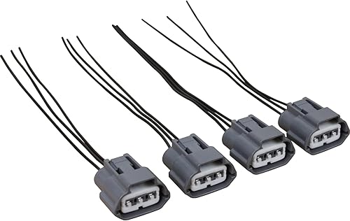 AIP Electronics Juego de 4 conectores de bobina de encendido premium compatibles con Nissan e Infiniti 2001-2015 OEM Fit WH1009x4