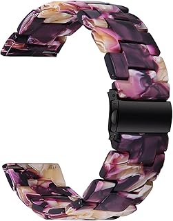 BEDCY Pulseira de relógio de resina de 20 mm para Garmin Venu Sq Vivoactive 3/Vivomove HR/Forerunner 645 245 Pulseira de smartwatch (Cor: ZZB, Tamanho: Para Vivomove HR)