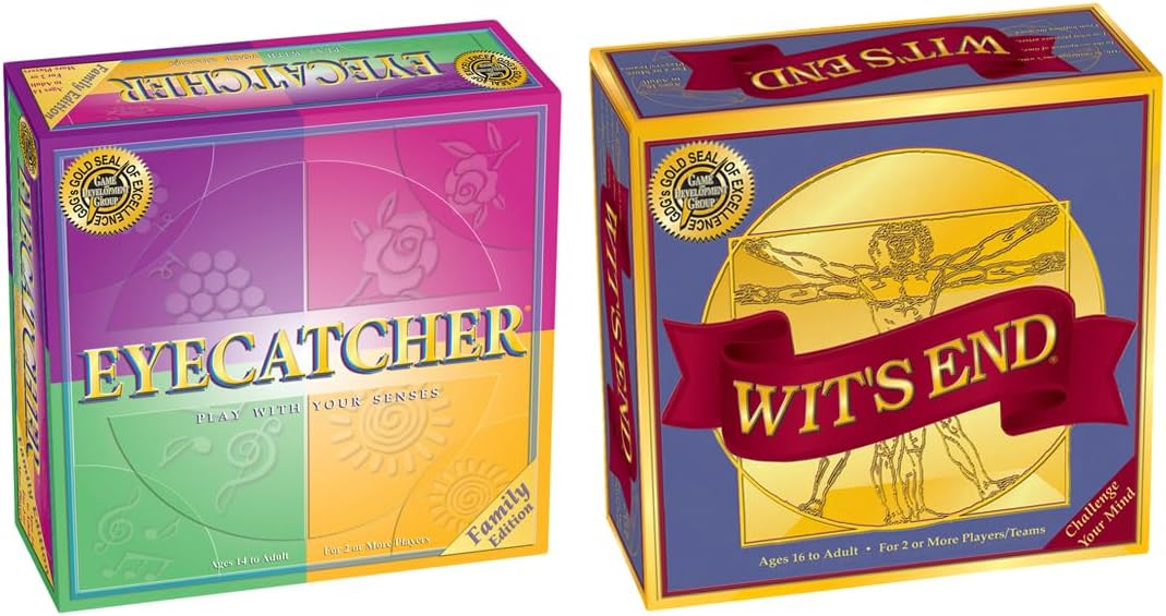 Eyecatcher + Wit's End = Mind-Bending Board Game Bundle for Adults and Family Game Night