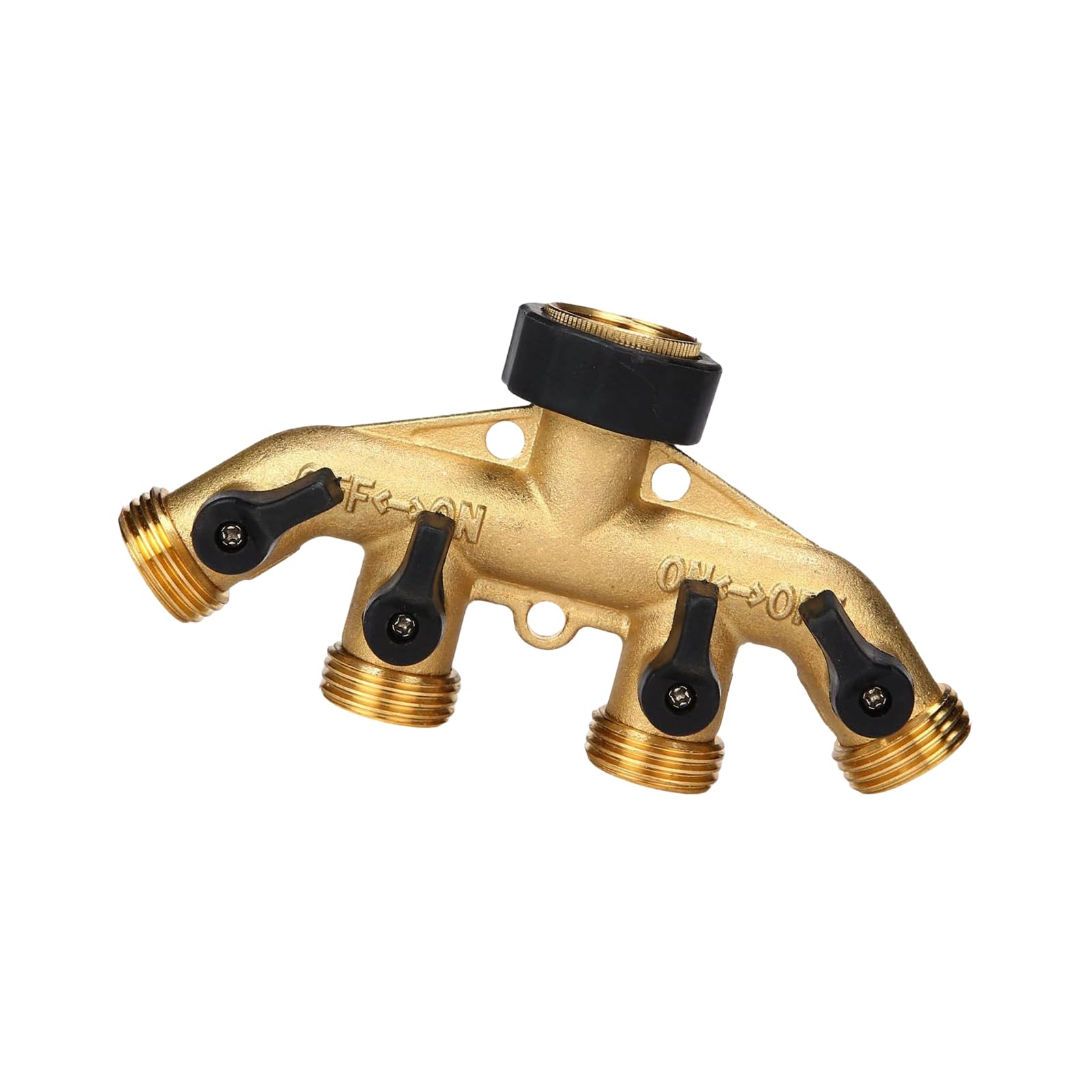 Ljhnba B Duty 4 Way 3 / 4Inch Faucet Water Splitter Garden Hose Splitter Watering Connector Distributor For Outdoor Faucet Garden Irrigation Gate