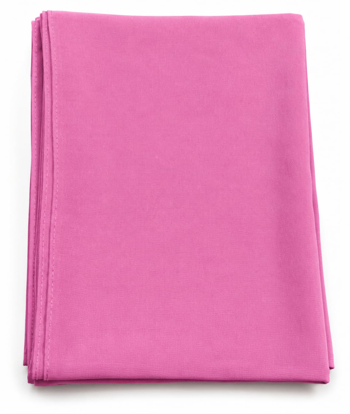 Plain Chiffon Hijab Scarf Shawl, Rose Pink, Large Size, 2 Mtr-image-34